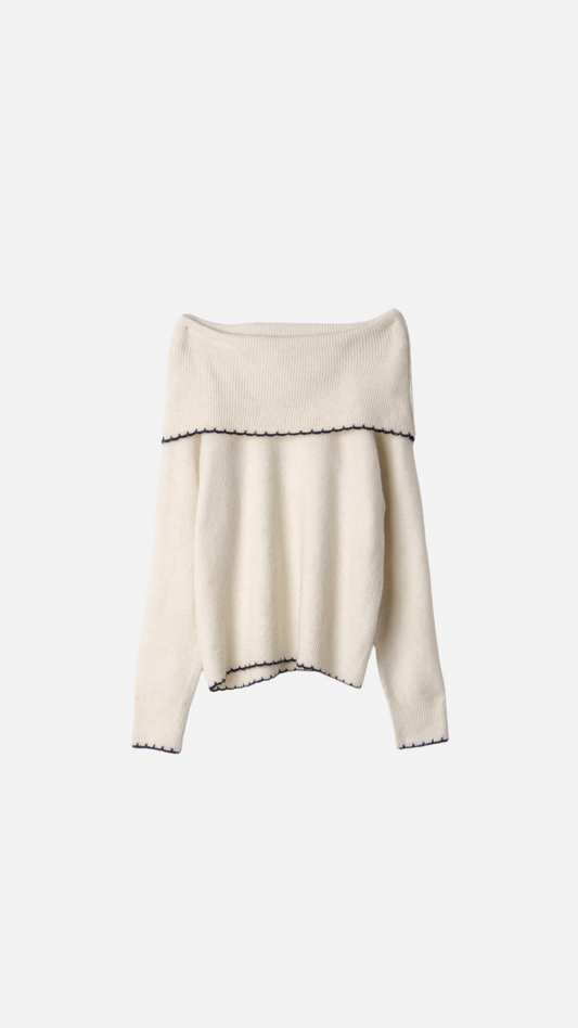BARDOT RELAXED FIT KNITTED JERSEY