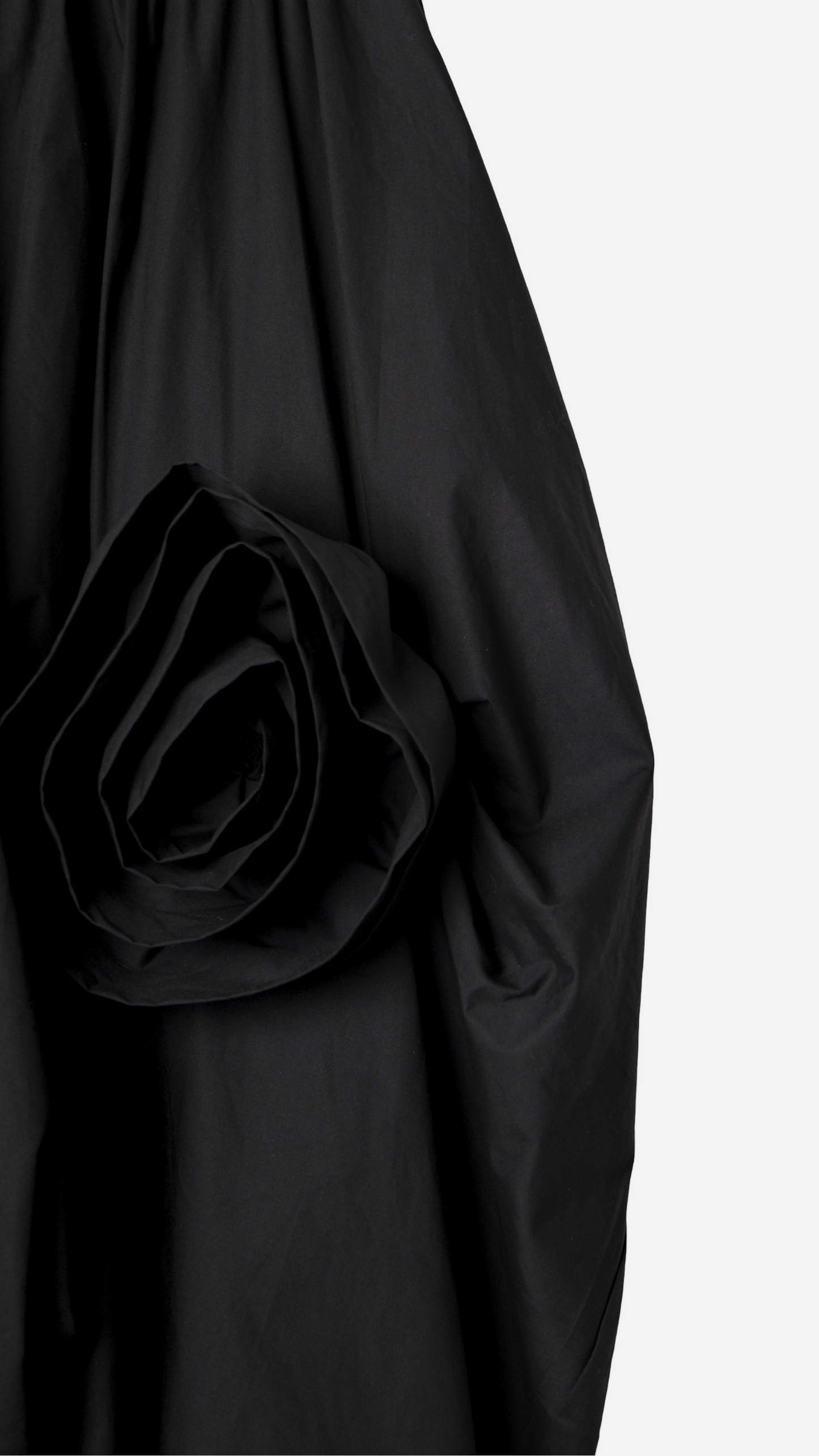 MIDI SKIRT WITH FLOWER STRUCTURE