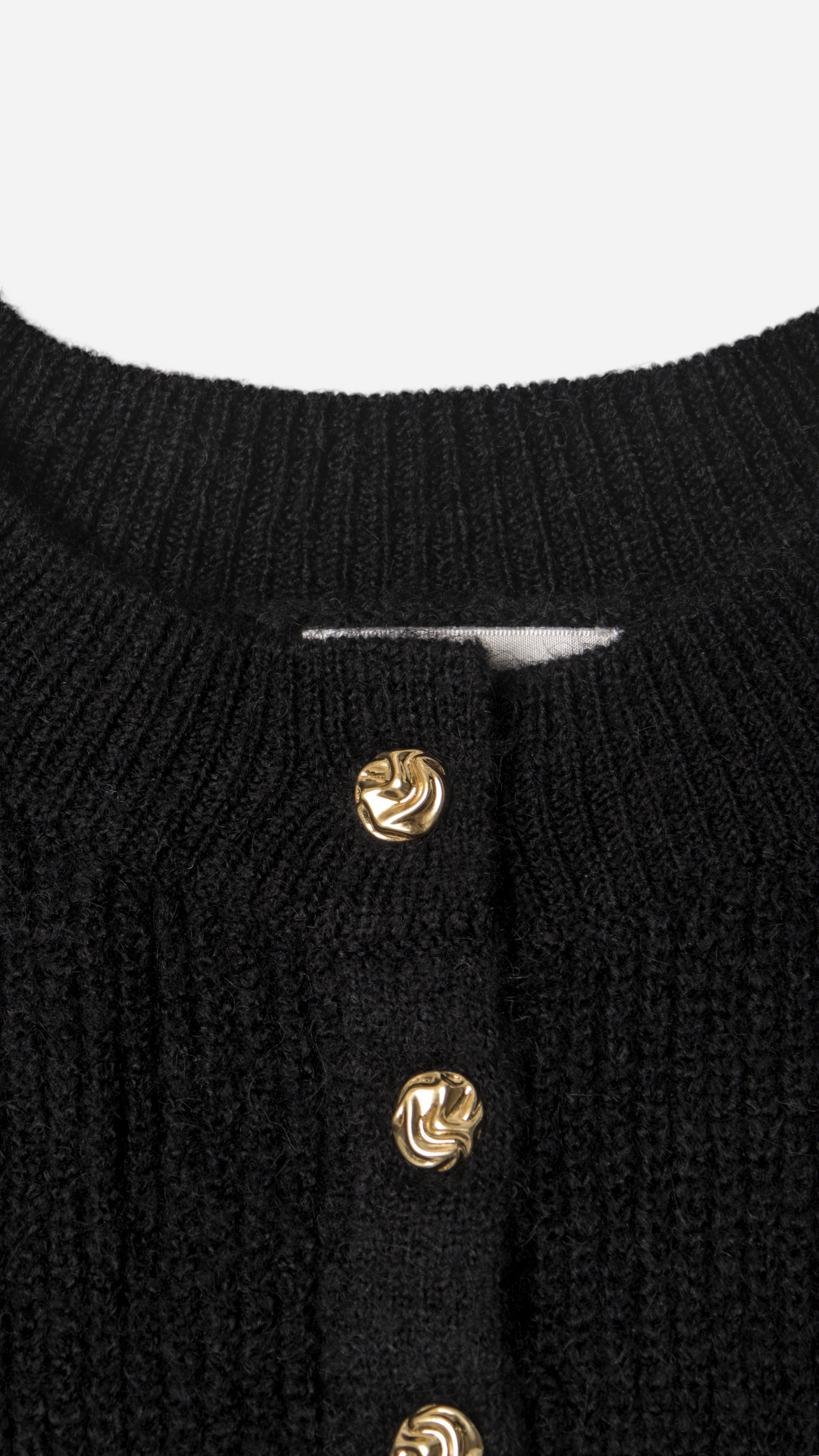 WAVY BUTTON KNIT CARDIGAN