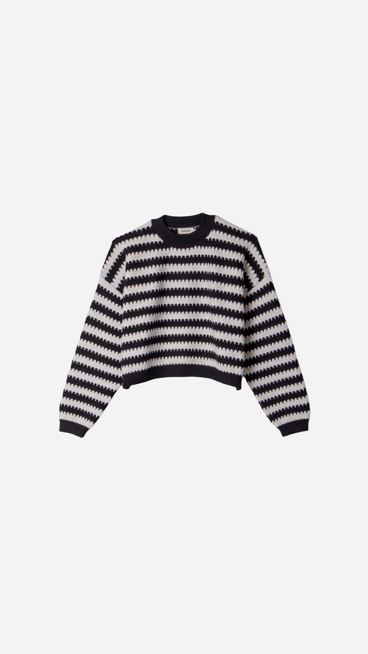 BASIC STRIPED KNITTED JERSEY