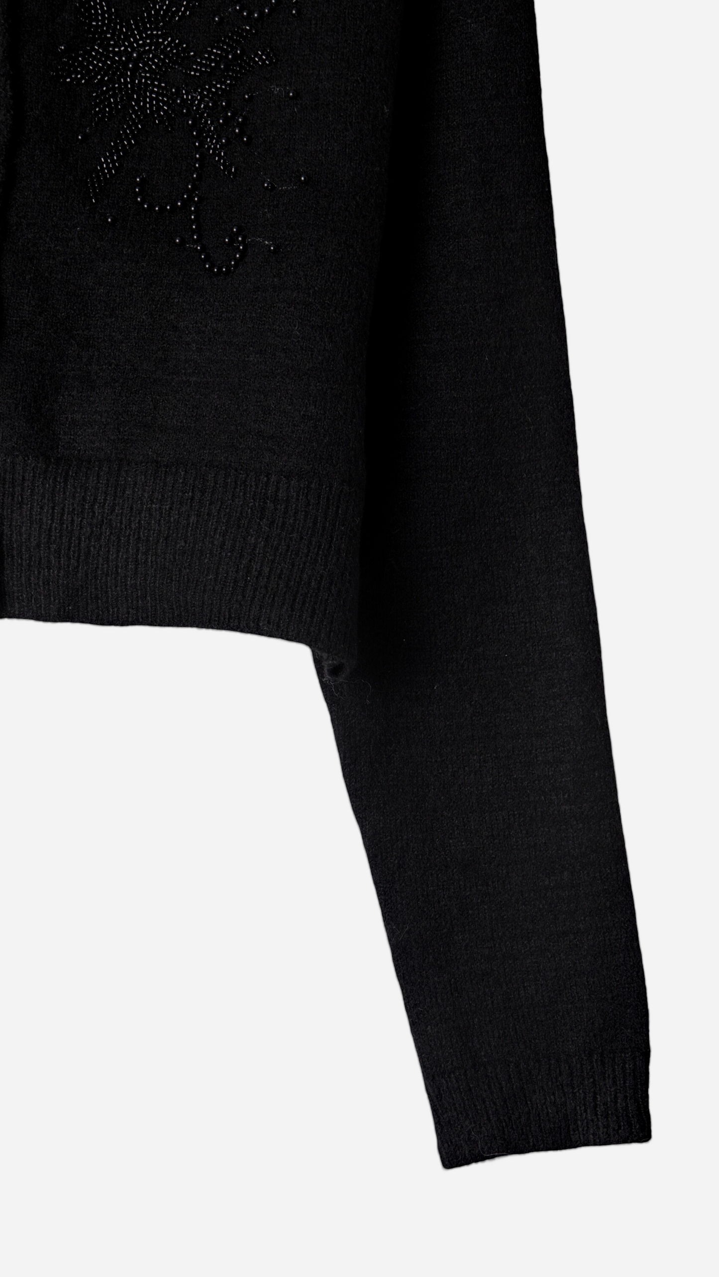 KNIT CARDIGAN WITH BEAD DETAIL
