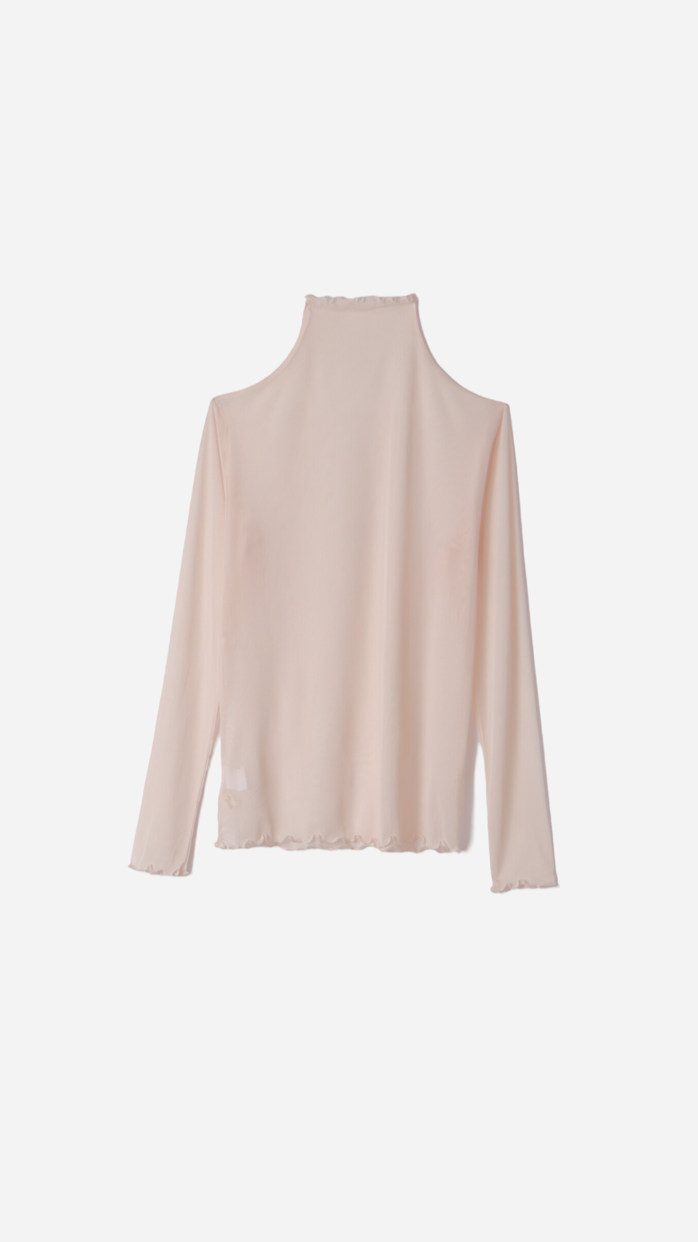 TRANSPARENT HIGH NECK T-SHIRT