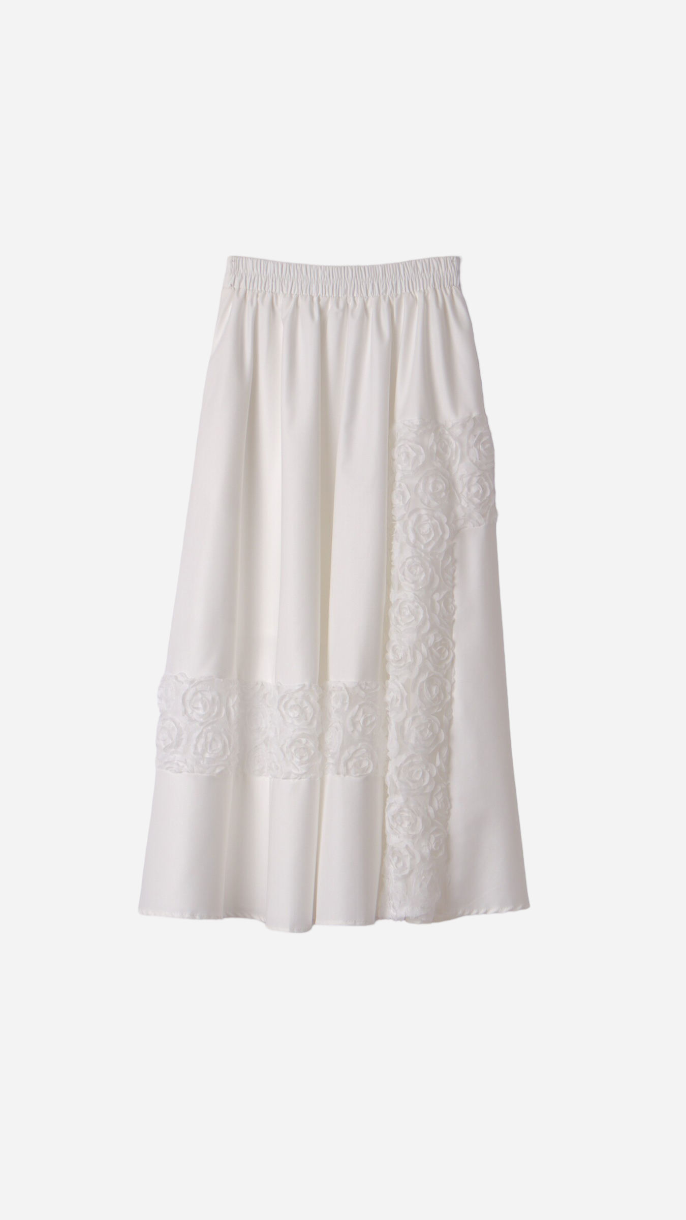 MIDI SKIRT COMBINED FLOWER