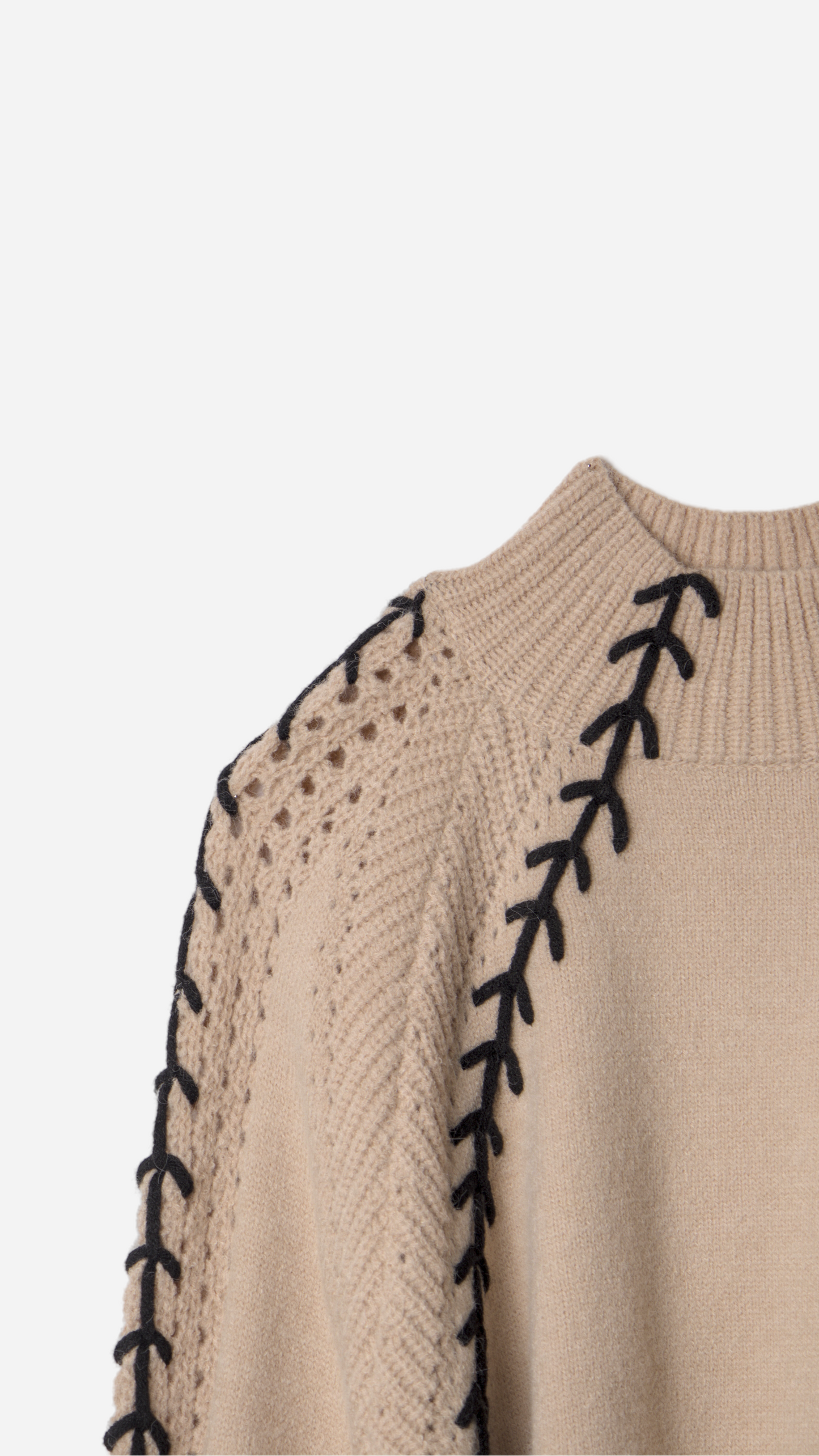 ARROW EMBROIDERED KNITTED JERSEY