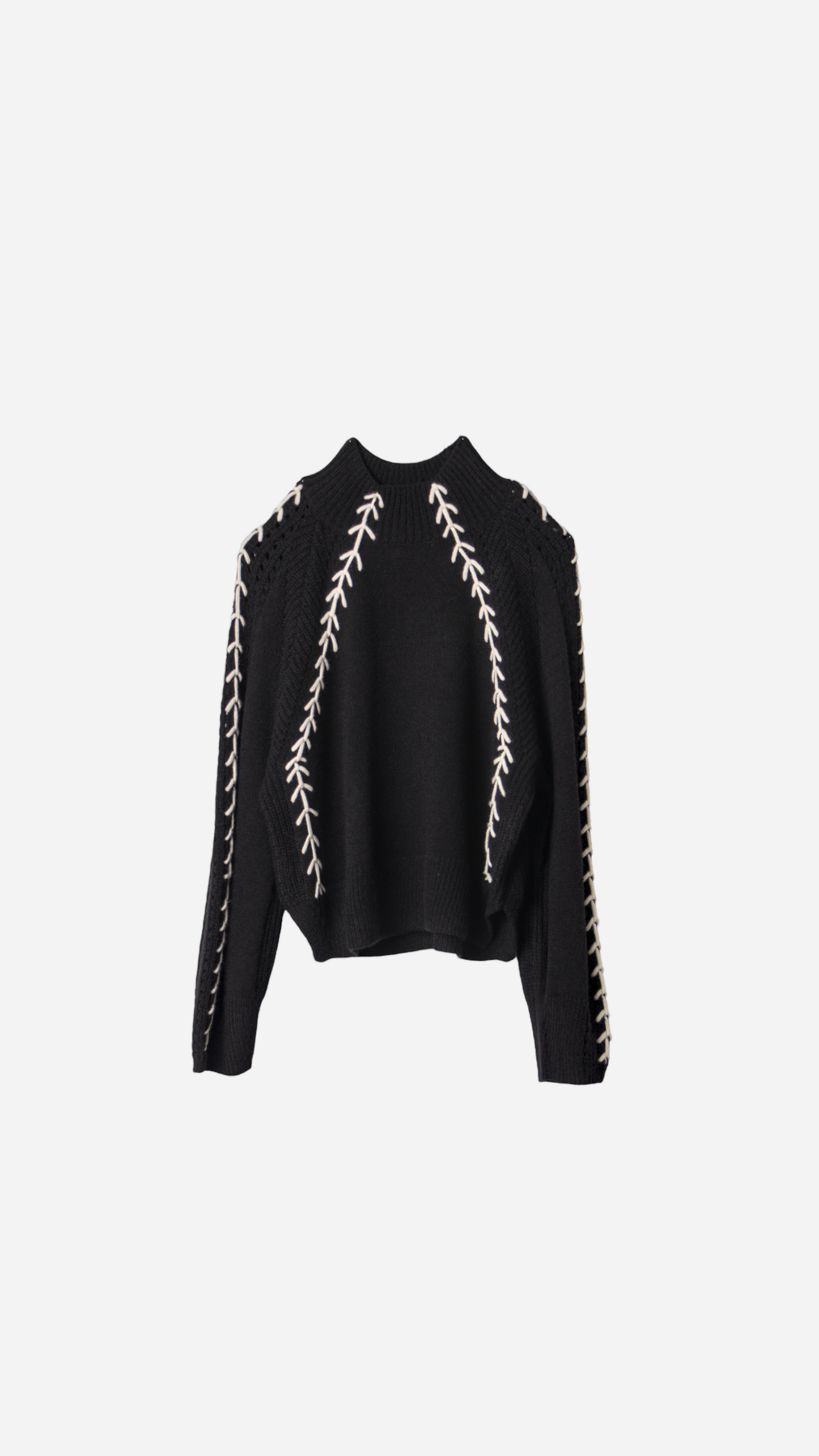 ARROW EMBROIDERED KNITTED JERSEY