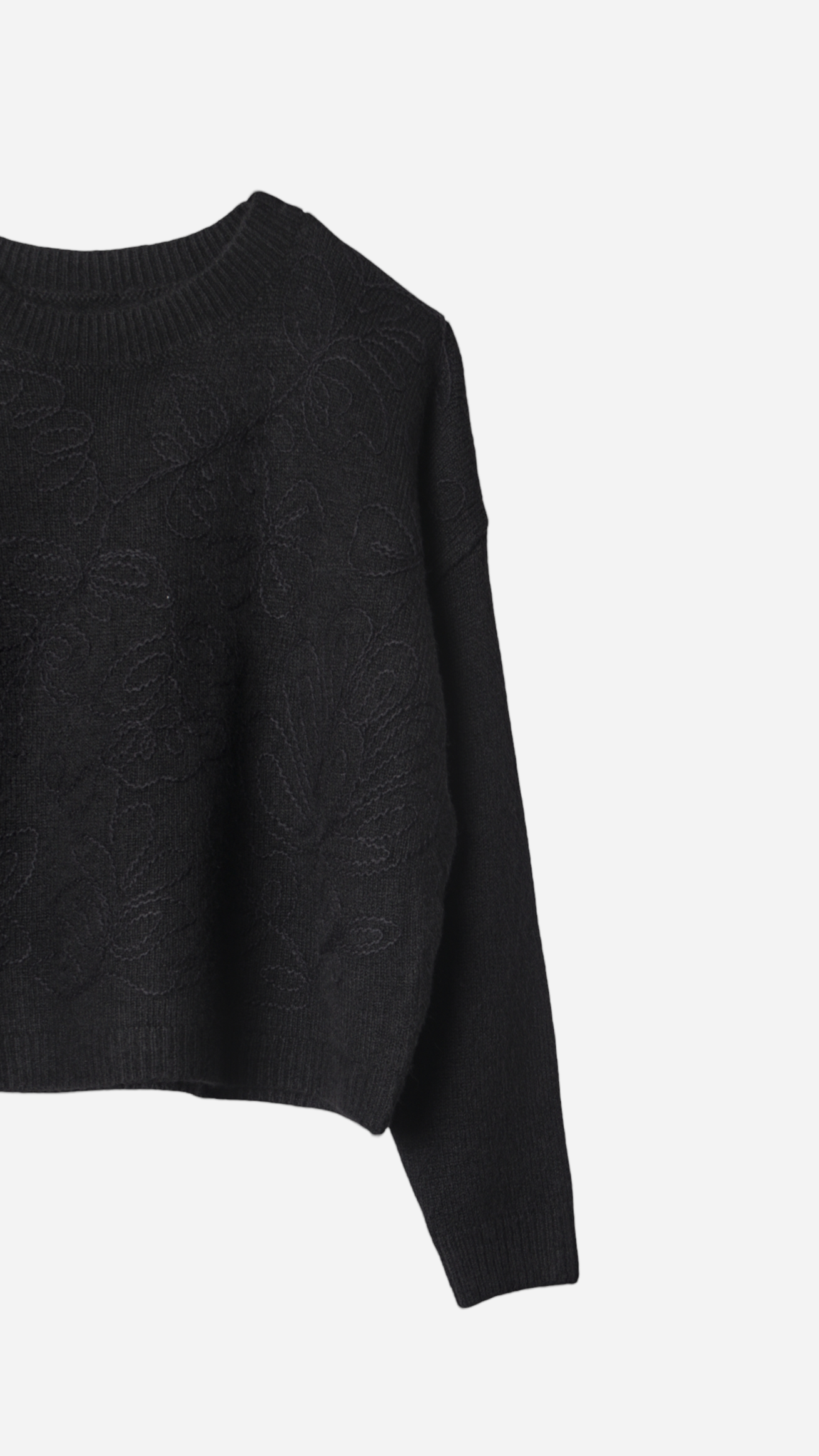 BASIC EMBROIDERED KNITTED JERSEY