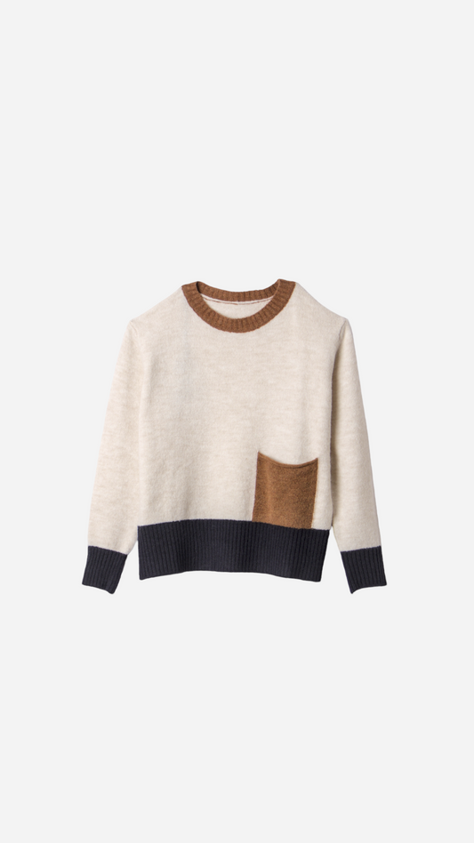 KNITTED JERSEY WITH SIDE POCKET