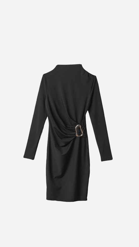 VESTIDO LISO HEBILLA