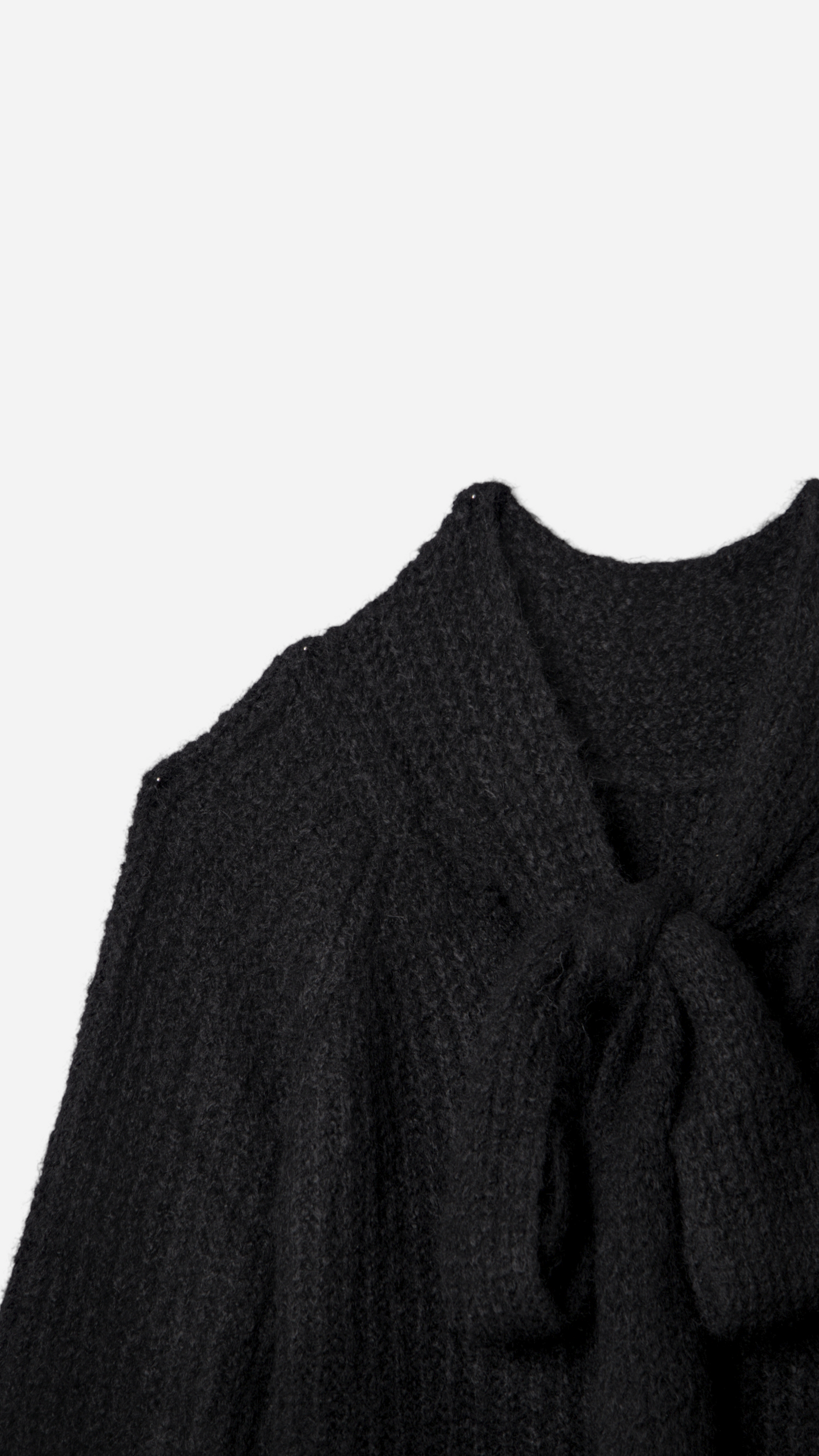 KNITTED JERSEY WITH BOW NECKLINE