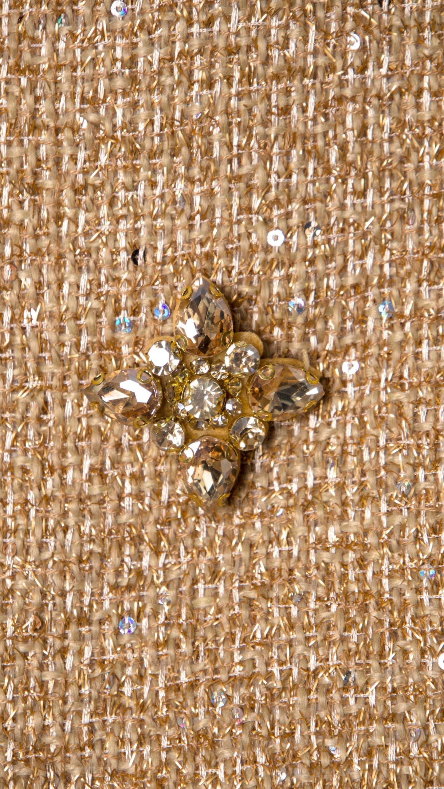 METALLIC JEWELRY FABRIC MINI SKIRT