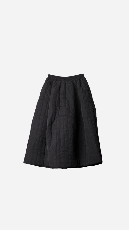 THICK CORNWOVEN MIDI SKIRT