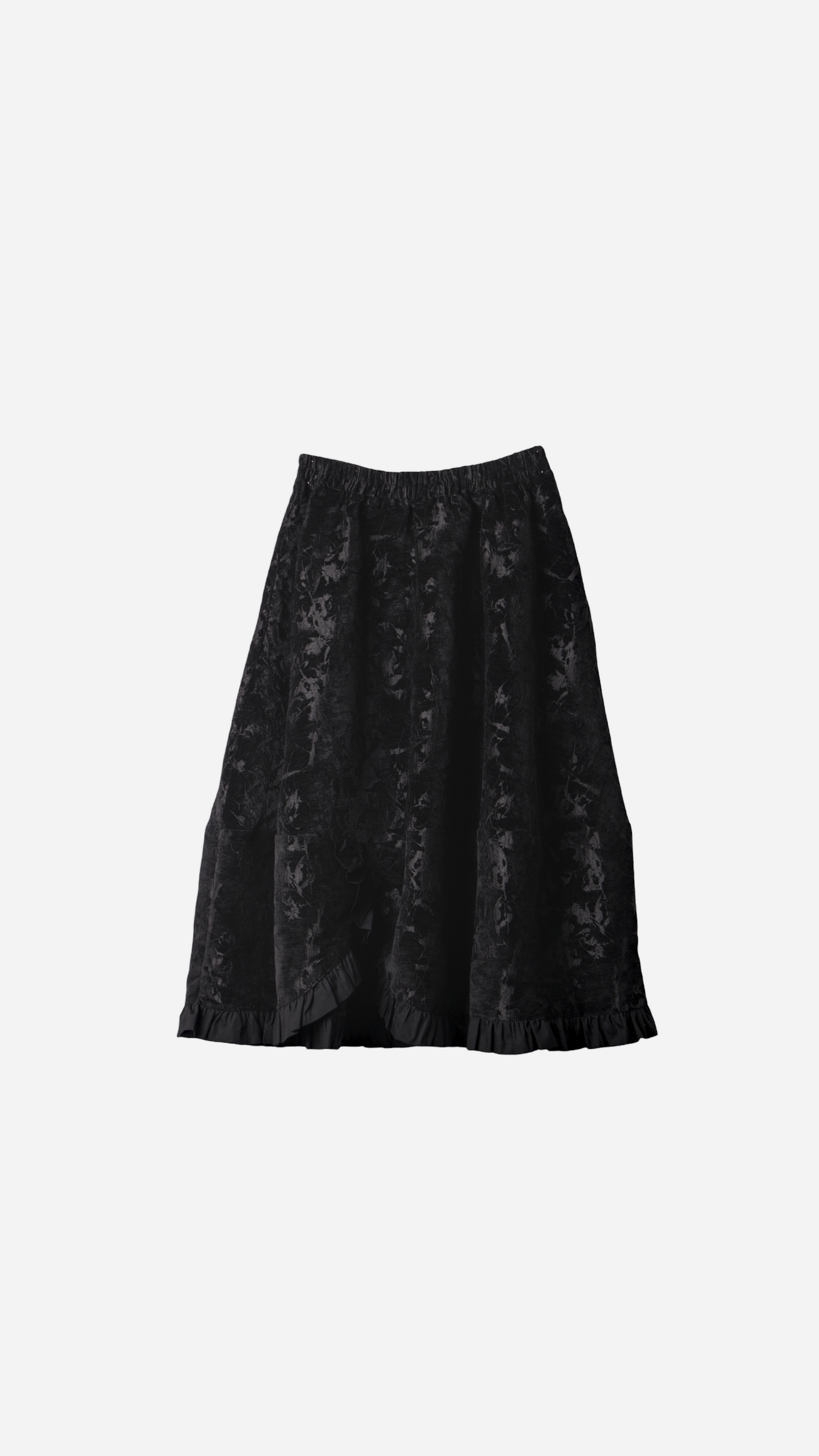 FALDA MIDI EFECTO TERCIOPELO