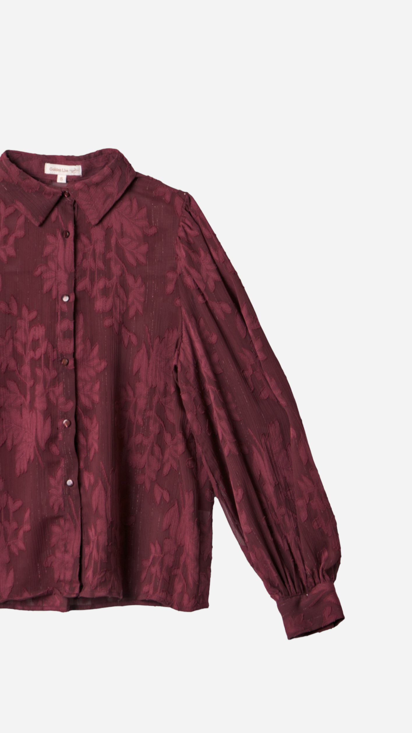 FLOWER EMBROIDERED SHIRT