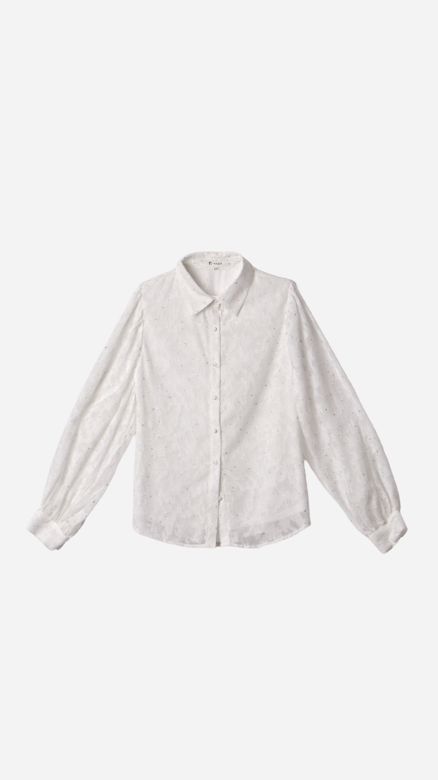 CAMISA SEMITRANSPARENTE BRILLOS