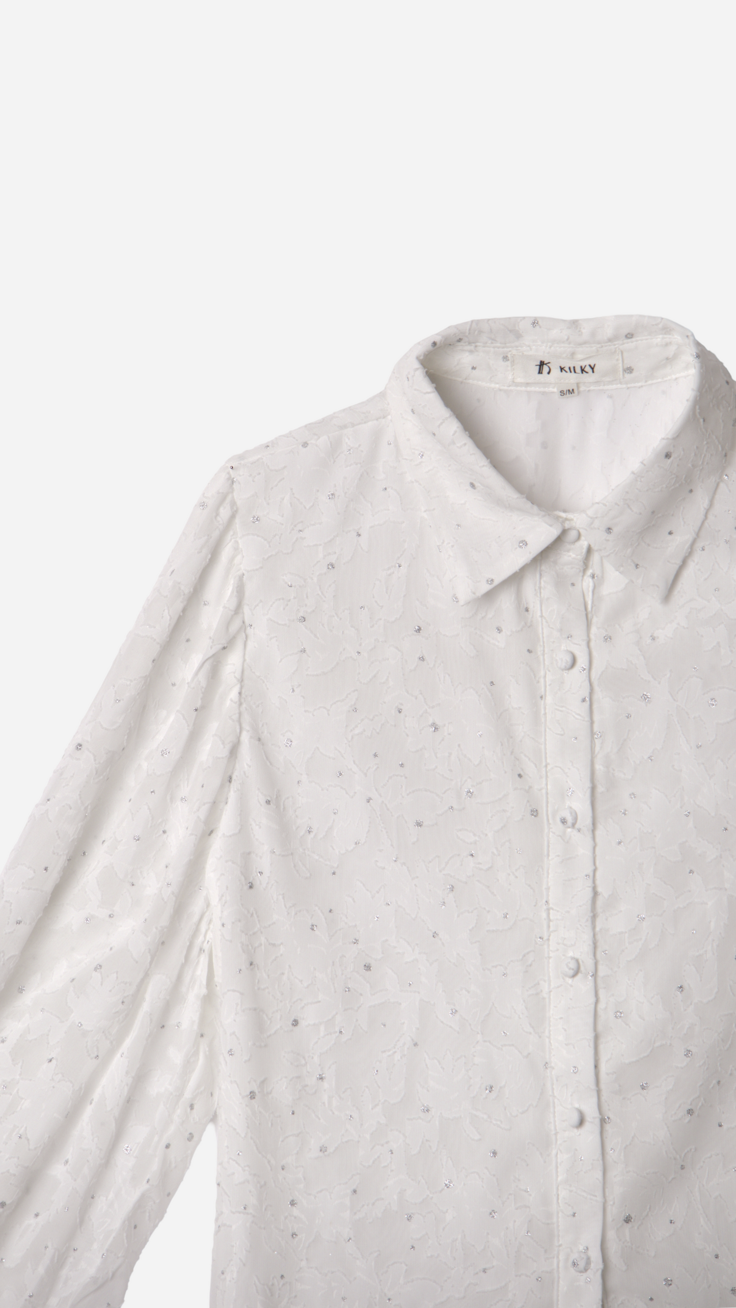 CAMISA SEMITRANSPARENTE BRILLOS