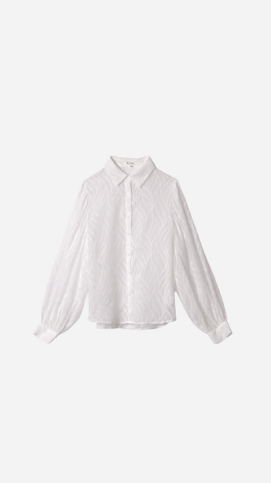 CAMISA SEMITRANSPARENTE BORDADO