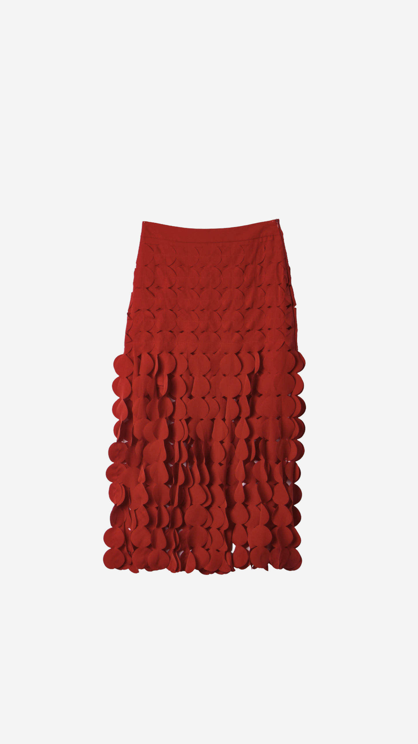 FALDA MIDI FLECOS CIRCULARES