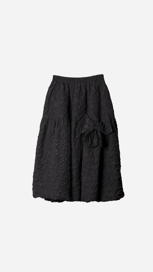 FALDA MIDI RELIEVE LAZO 3D