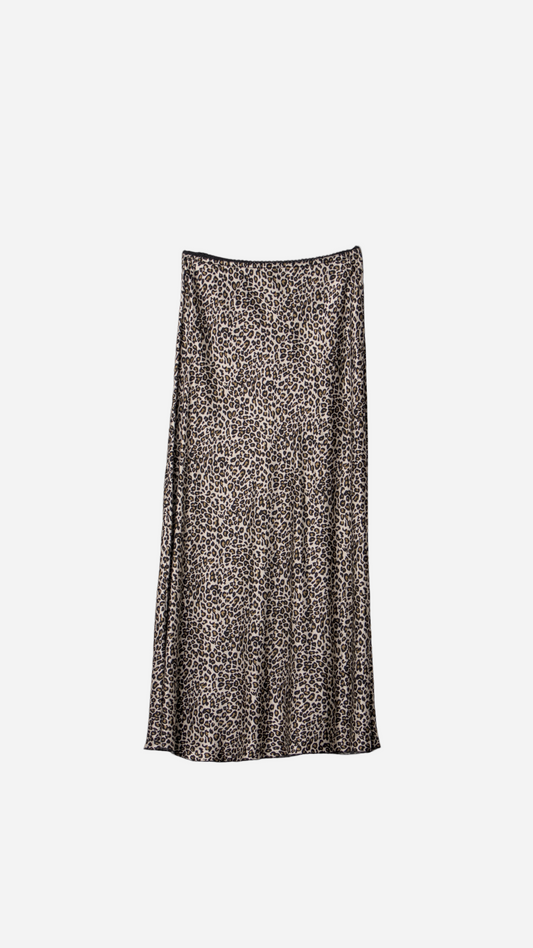 FALDA EFECTO SATINADA ANIMAL PRINT
