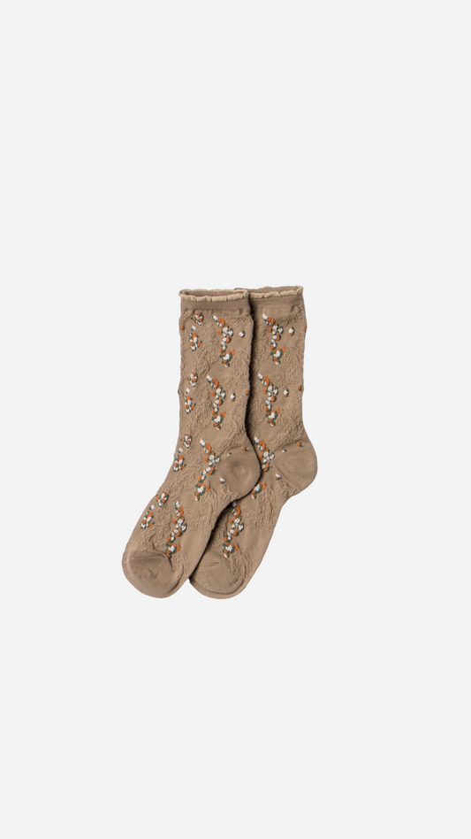 CALCETINES ESTAMPADO FLORES
