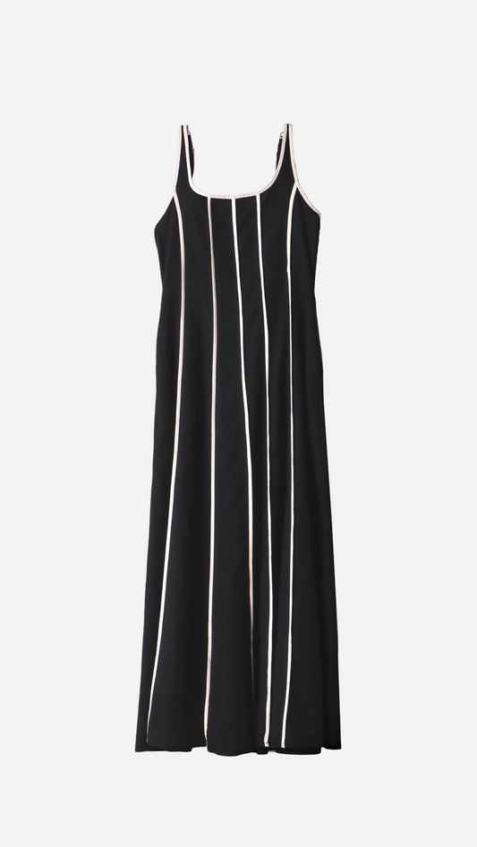 VESTIDO LARGO A RAYAS