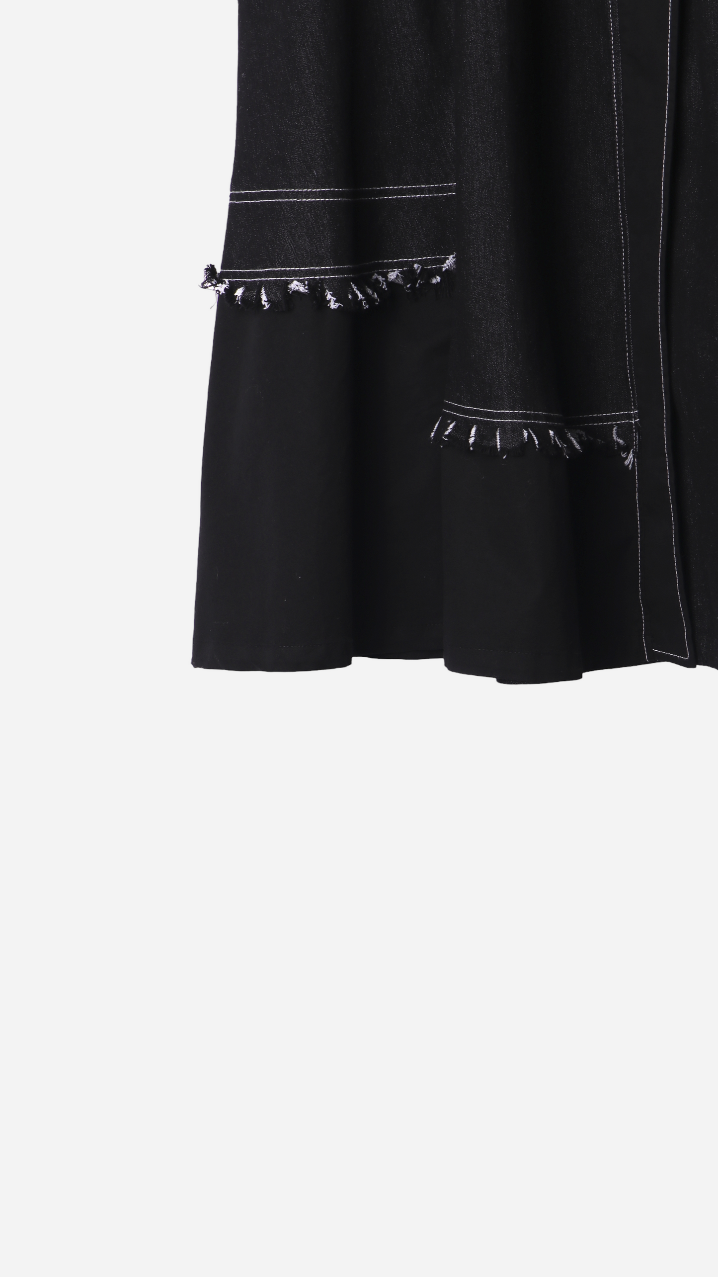 FALDA MIDI TEJIDO VAQUERO