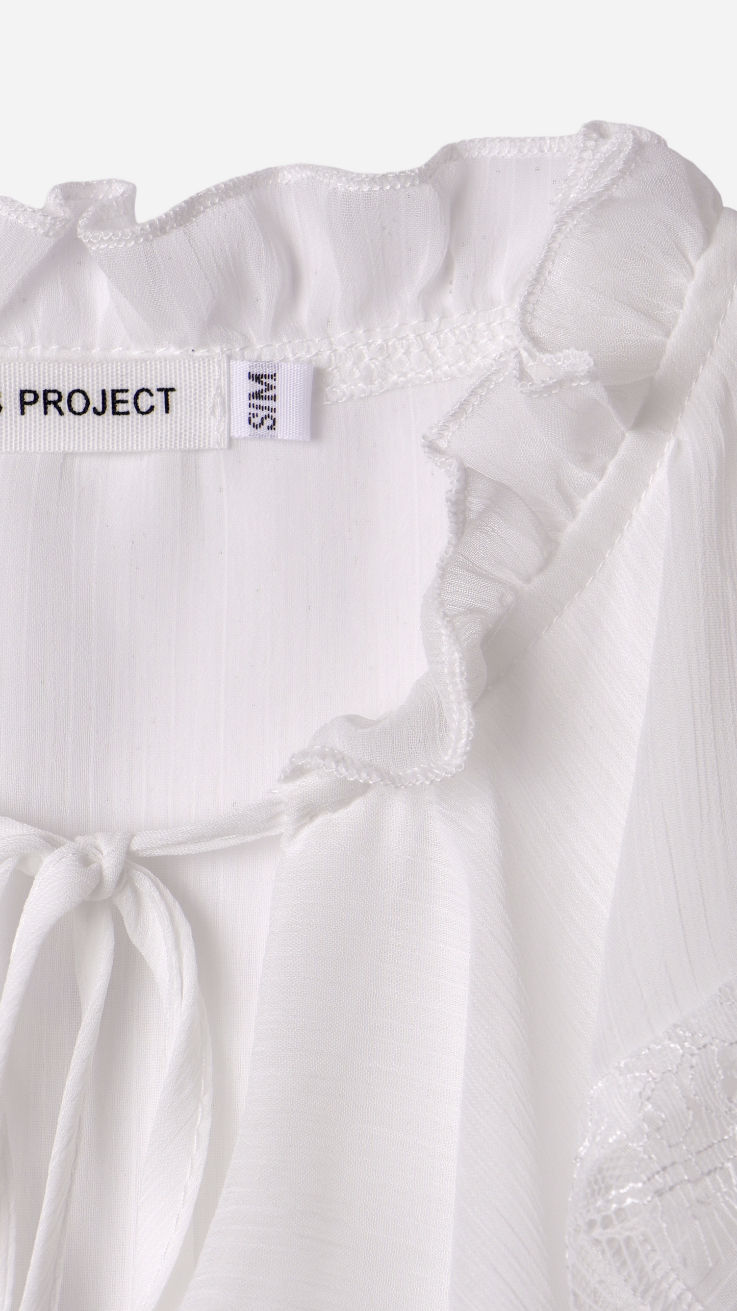 CAMISA SEMITRANSPARENTE DETALLE ENCAJE