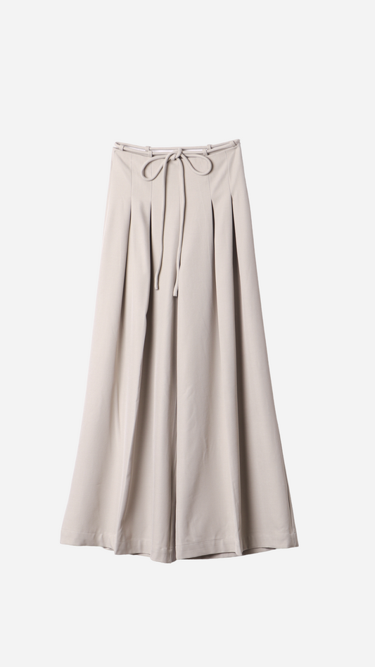 PANTALÓN WIDE LEG PINZAS CUERDAS