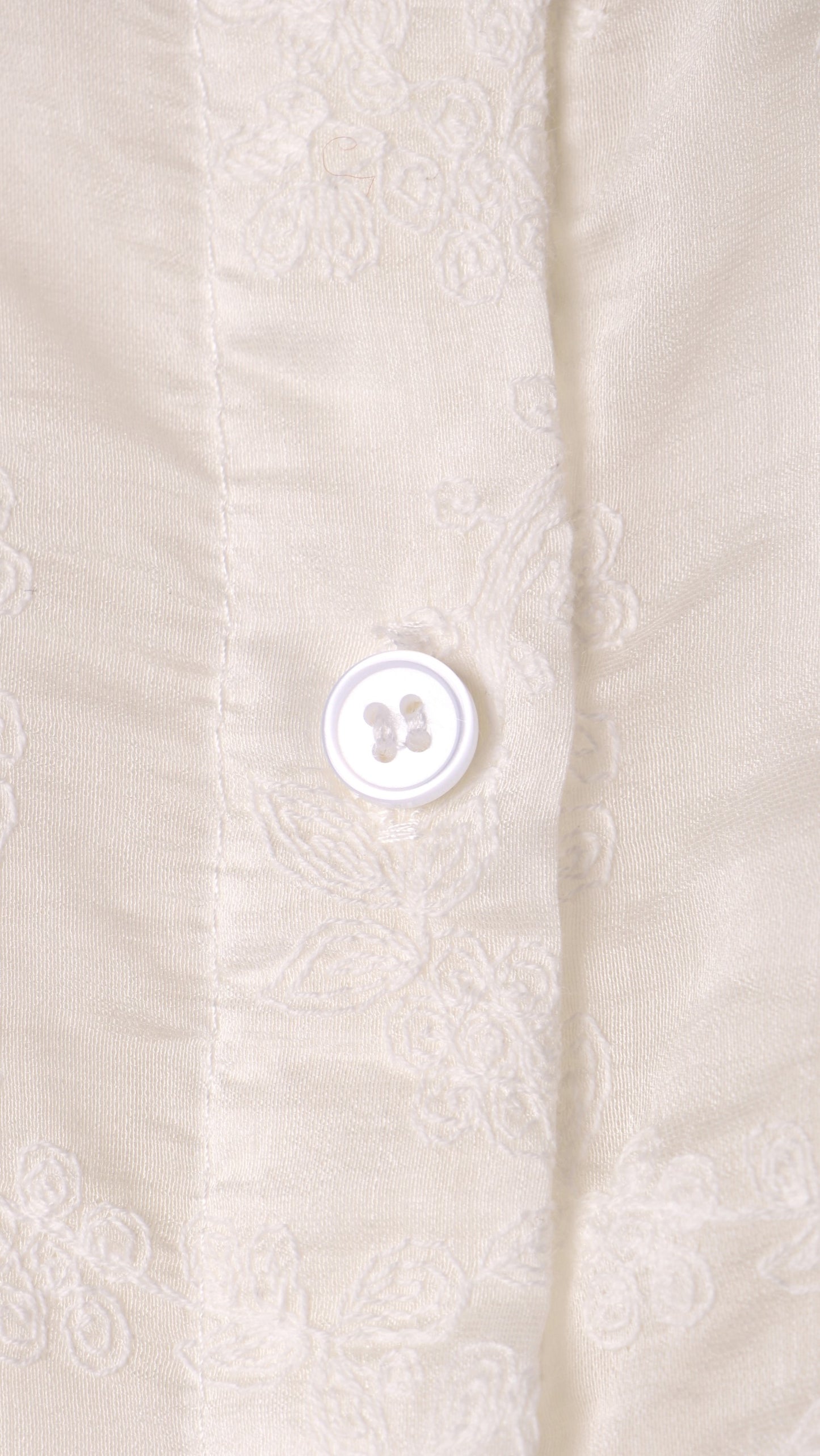 CAMISA SEMITRANSPARENTE BORDADO FLORES