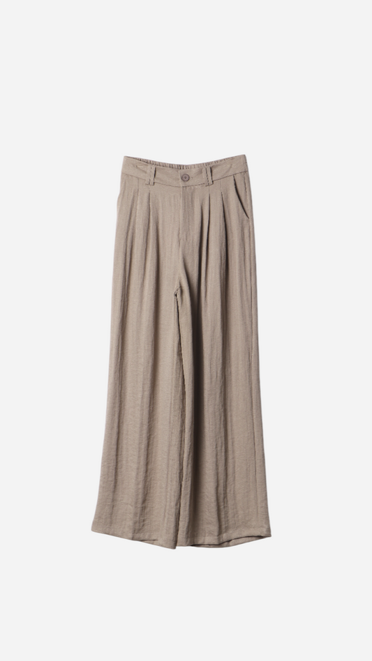 PANTALÓN WIDE LEG PINZAS