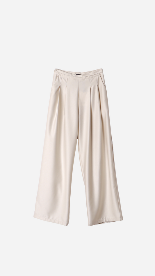 PANTALON WIDE LEG PINZAS