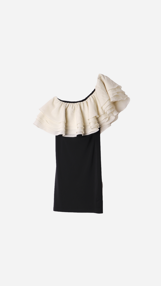 VESTIDO CORTO VOLANTES